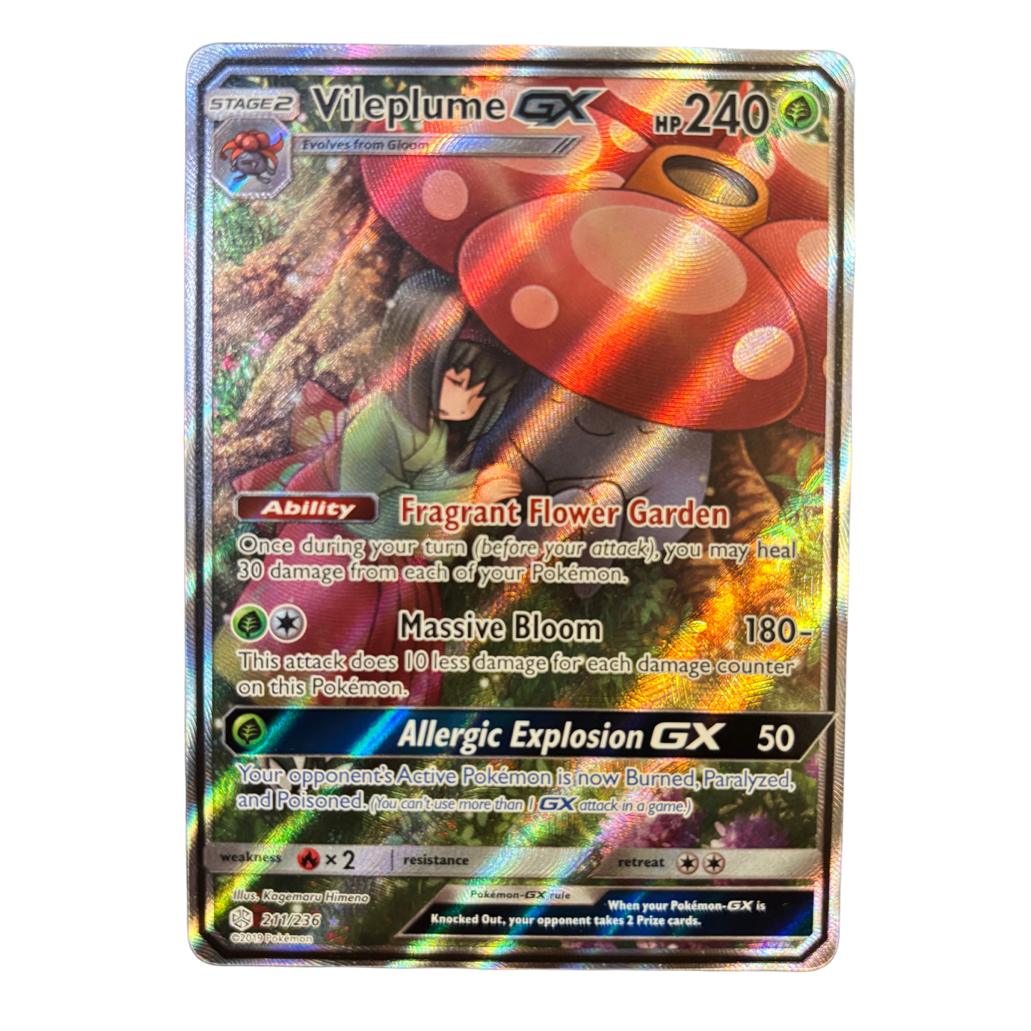 Vileplume GX Full Art 211/236 Cosmic Eclipse