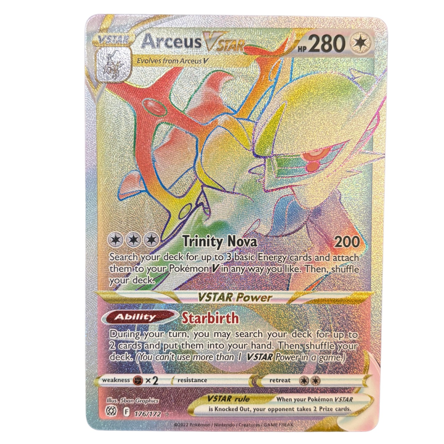 Arceus VSTAR (Secret) 176/172 Brilliant Stars