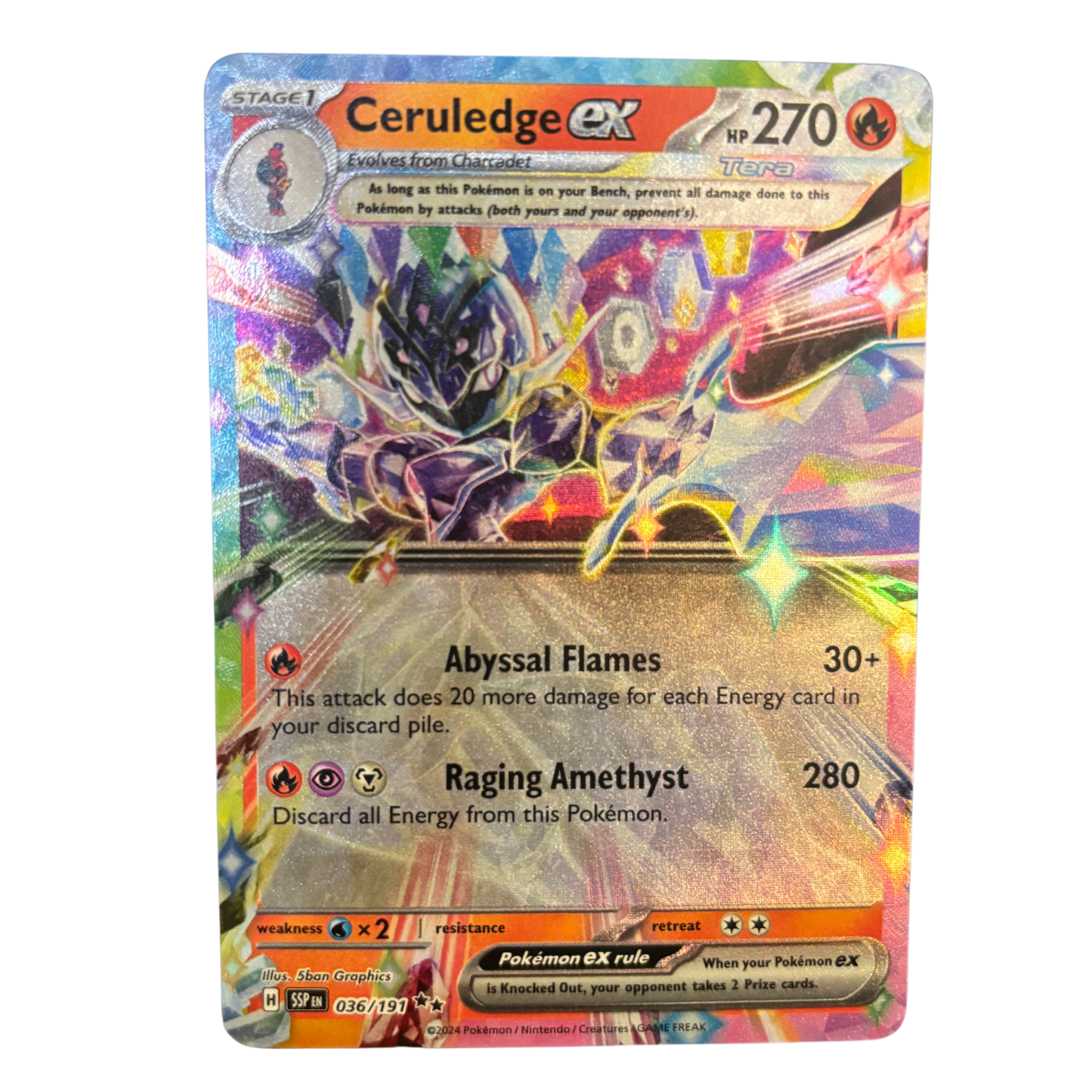 Ceruledge ex 36/191 Surging Sparks