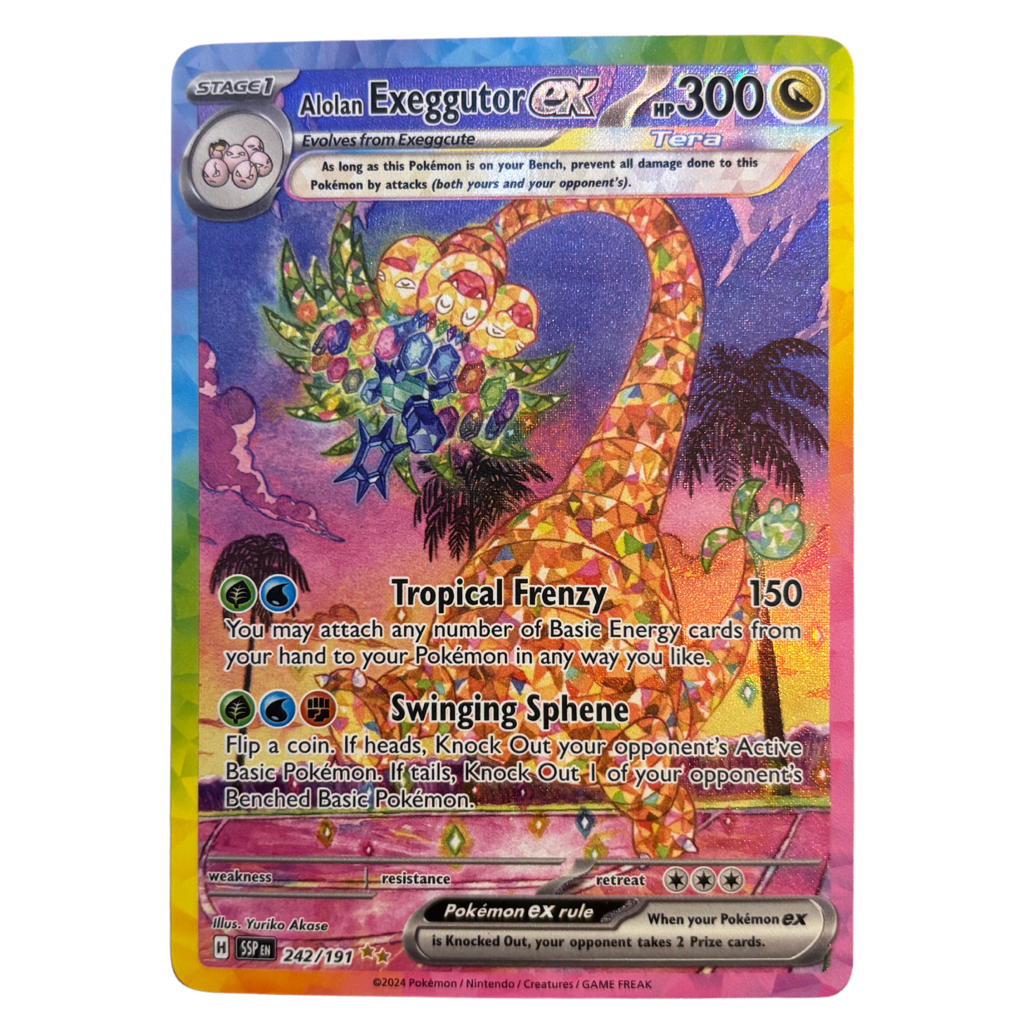 Alolan Exeggutor ex 242/191 Pokemon Surging Sparks