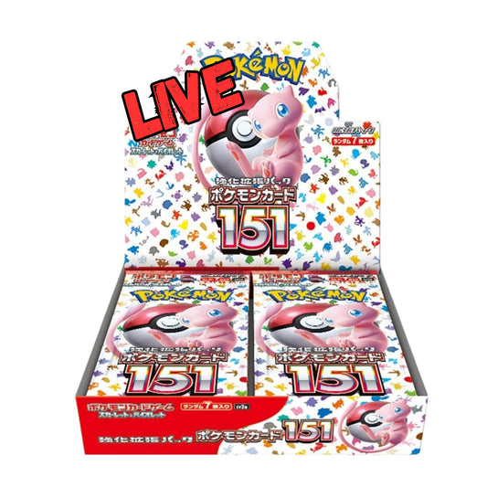 Japanese Pokemon 151 Booster Box (LIVE)