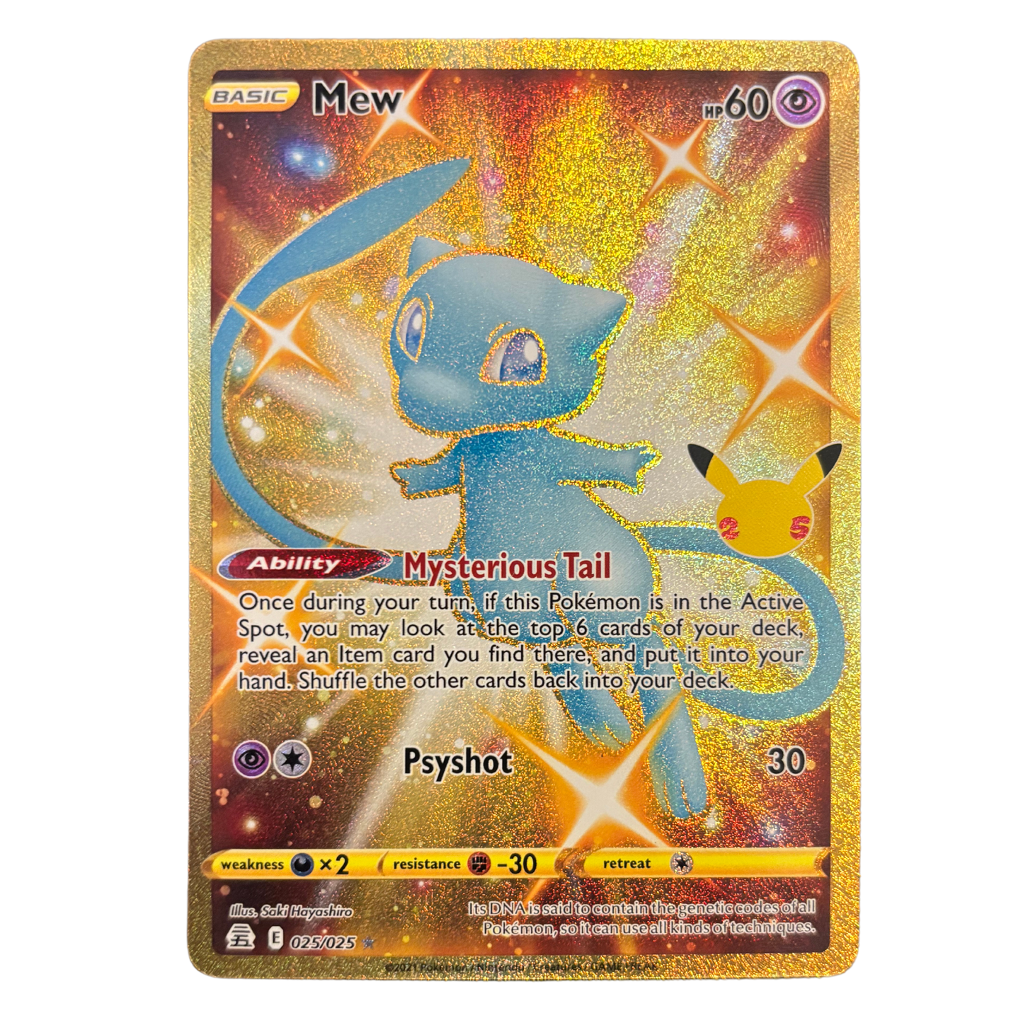 Mew (Gold) Pokemon Celebrations