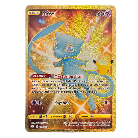 Mew (Gold) Pokemon Celebrations