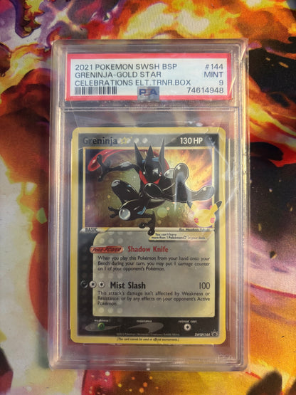 Greninja Gold Star Promo PSA 9