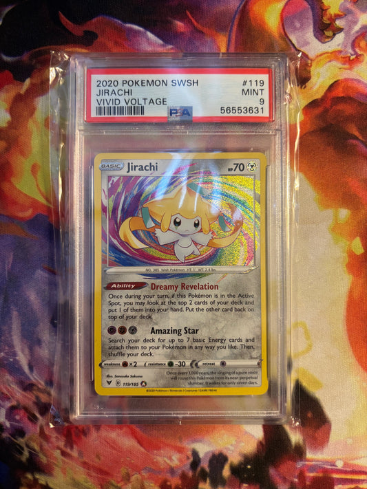 Jirachi Amazing Rare SWSH Vivid Voltage PSA 9